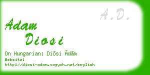 adam diosi business card